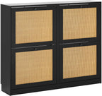 Shoe Storage Cabinet with 4 Flip Drawers 16-24