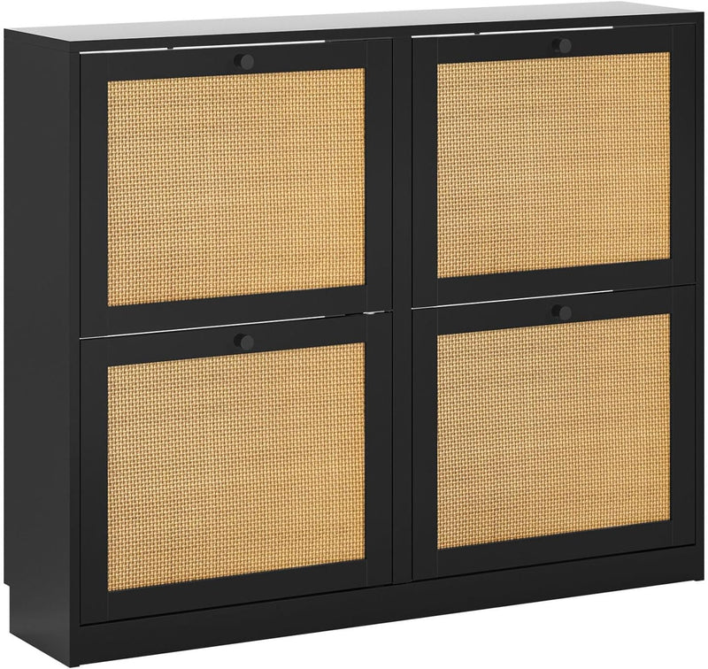 Shoe Storage Cabinet with 4 Flip Drawers 16-24