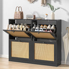 Shoe Storage Cabinet with 4 Flip Drawers 16-24