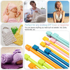 Short Knitting Needle Set 25CM 9.8in Kids Starter