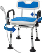 Shower Chair with Arms and Back Wide