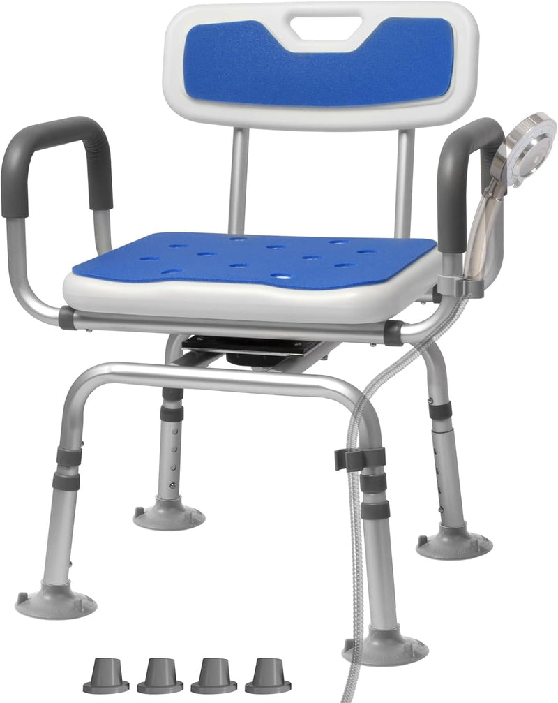 Shower Chair with Arms and Back Wide