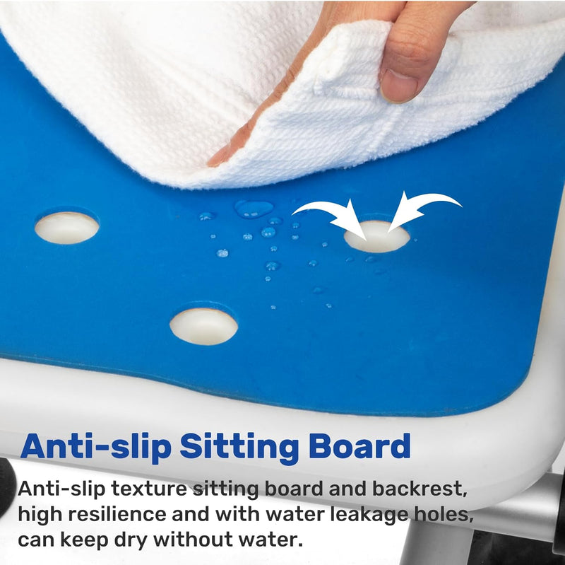 Shower Chair with Arms and Back Wide