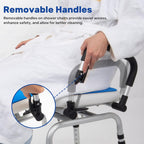 Shower Chair with Arms and Back Wide