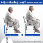 Shower Chair with Arms and Back Wide