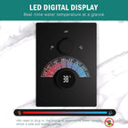 Shower Faucet Set with Hydro Power Temperature Display