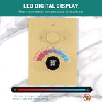 Shower Faucet Set with Hydro Power Temperature Display