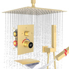 Shower Faucet Set with Hydro Power Temperature Display