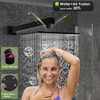 Shower Faucet Set with Hydro Power Temperature Display