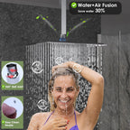 Shower Faucet Set with Hydro Power Temperature Display
