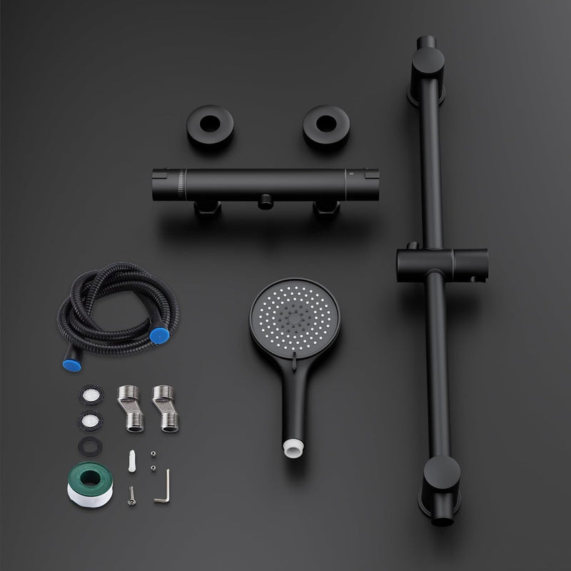 Shower Mixer with 70CM Adjustable Riser Rail Kit