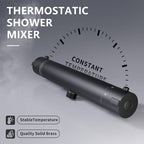 Shower Mixer with 70CM Adjustable Riser Rail Kit