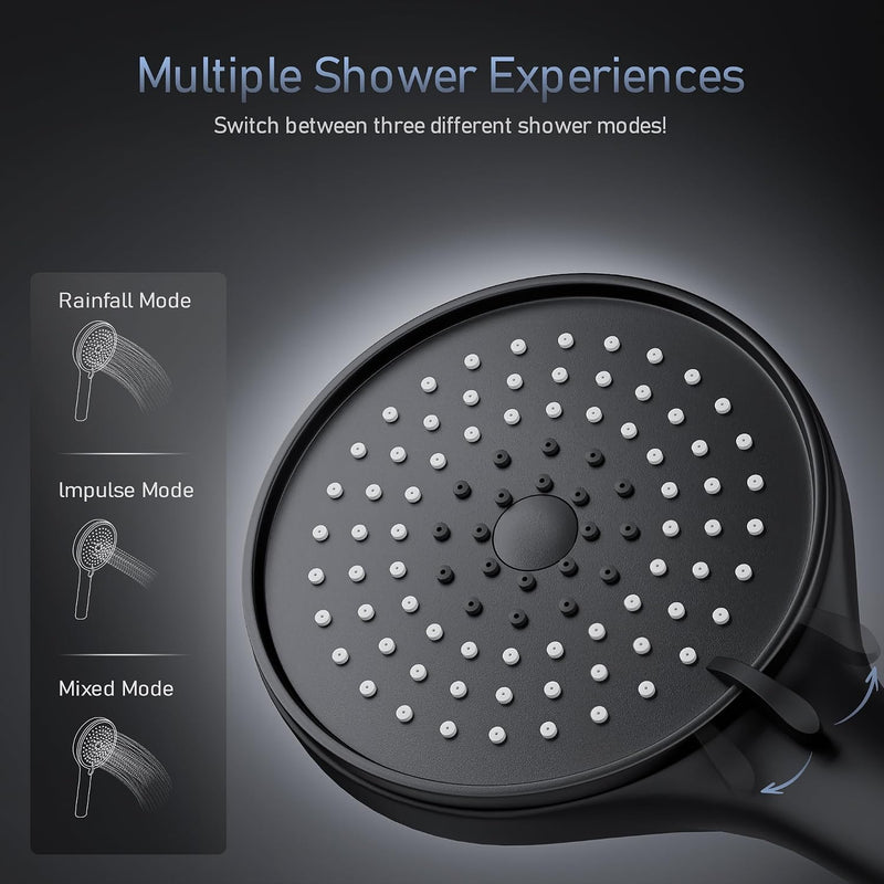 Shower Mixer with 70CM Adjustable Riser Rail Kit