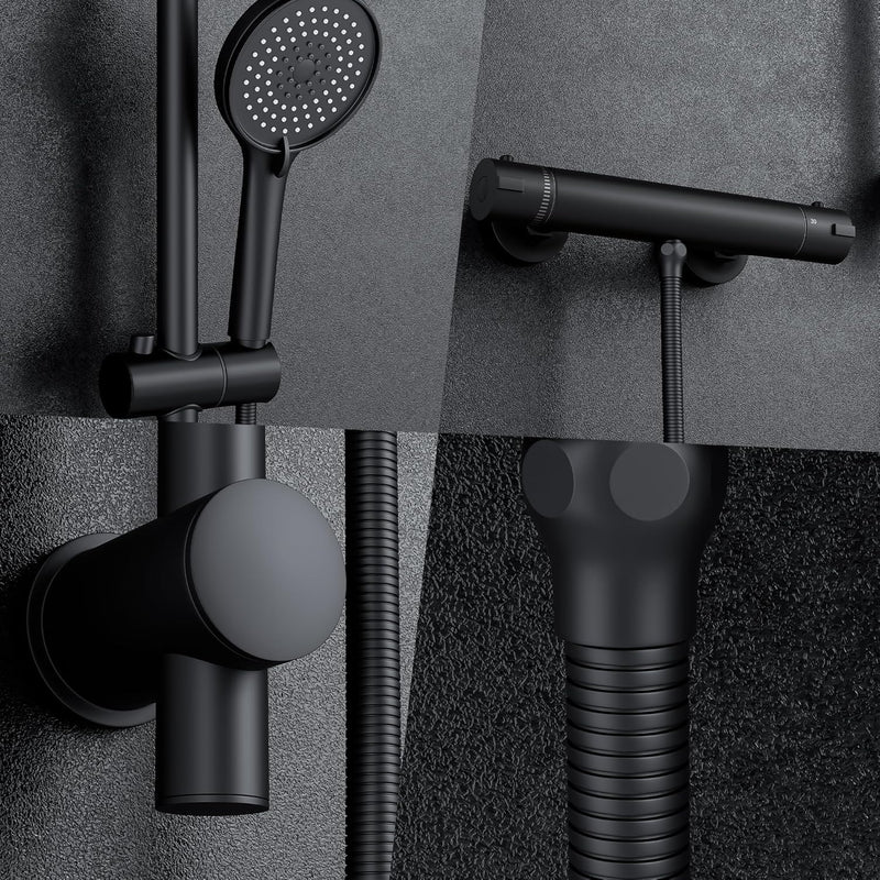 Shower Mixer with 70CM Adjustable Riser Rail Kit