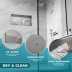 Shower Niche Stainless Steel Wall Insert Recessed