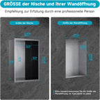 Shower Niche Stainless Steel Wall Insert Recessed