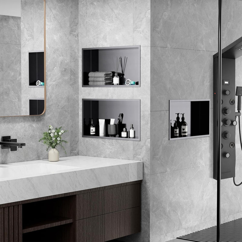 Shower Niche Stainless Steel Wall Insert Recessed