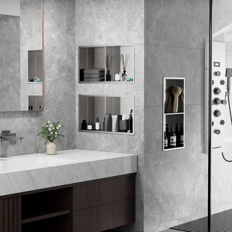 Shower Niche Stainless Steel Wall Insert Recessed