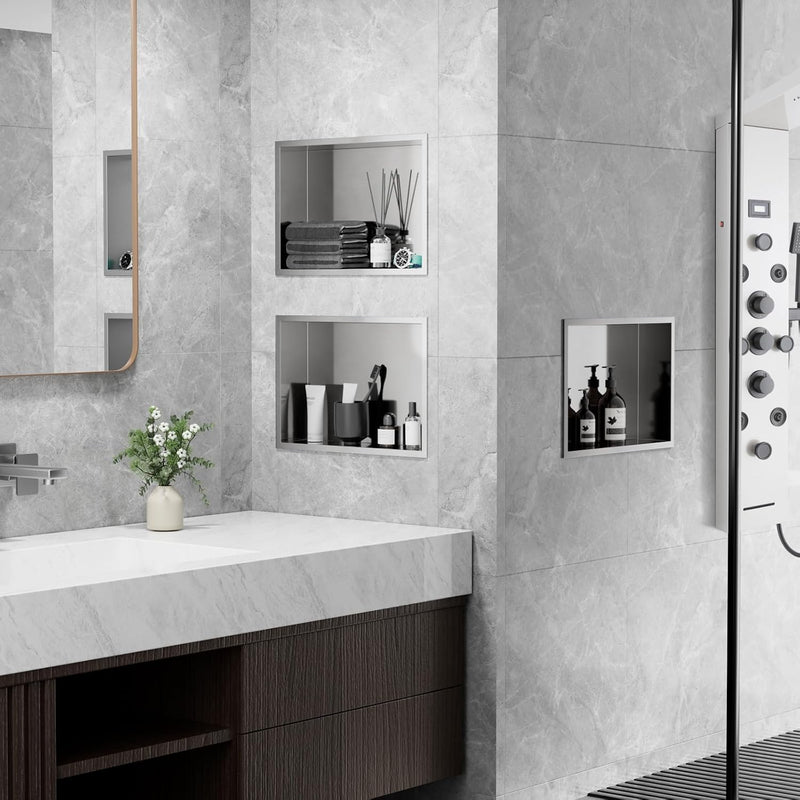 Shower Niche Stainless Steel Wall Insert Recessed