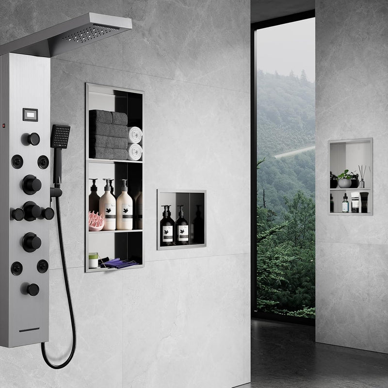 Shower Niche Stainless Steel Wall Insert Recessed