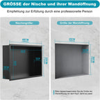 Shower Niche Stainless Steel Wall Insert Recessed