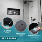 Shower Niche Stainless Steel Wall Insert Recessed