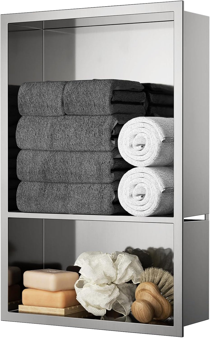 Shower Niche Stainless Steel Wall Insert Recessed