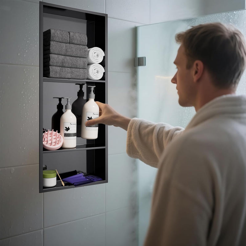 Shower Niche Stainless Steel Wall Insert Recessed