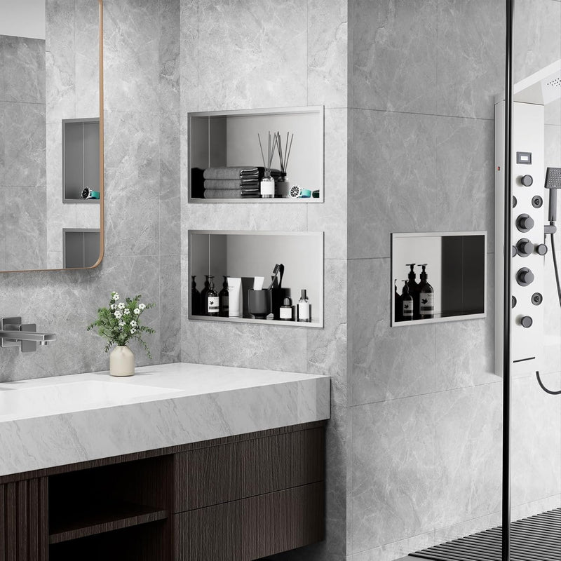 Shower Niche Stainless Steel Wall Insert Recessed