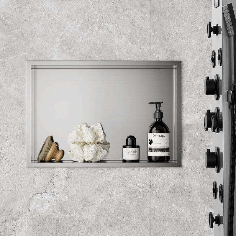 Shower Niche Stainless Steel Wall Insert Recessed
