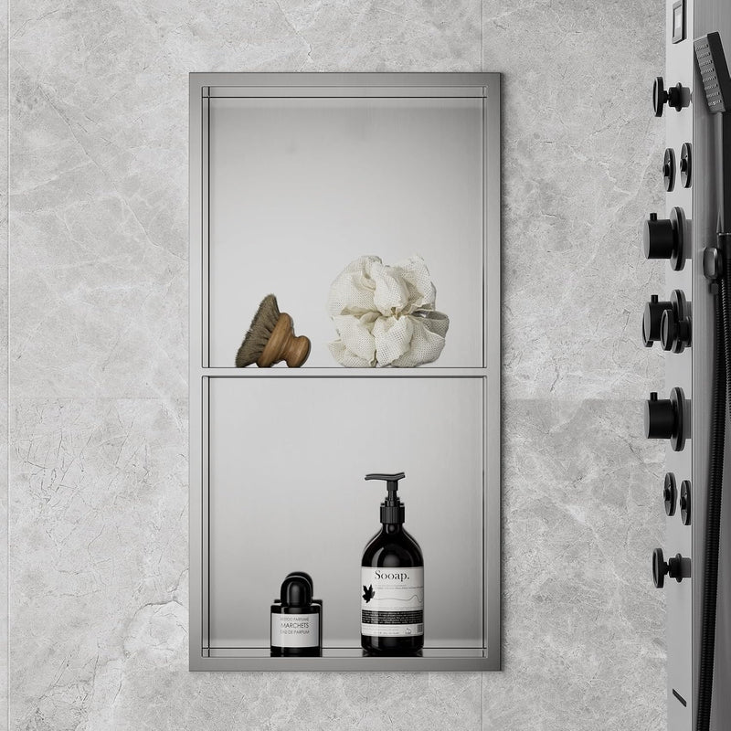 Shower Niche Stainless Steel Wall Insert Recessed
