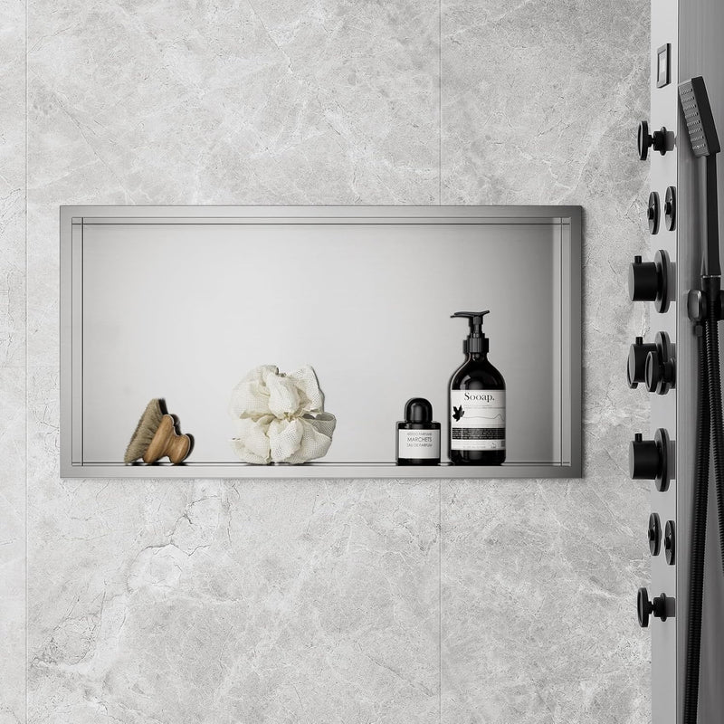 Shower Niche Stainless Steel Wall Insert Recessed