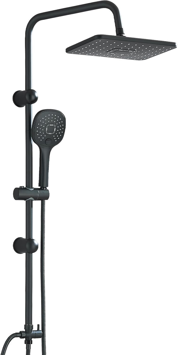 Shower Riser Kit with 29cmx19CM Rainfall Head 5