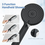 Shower Riser Rail Kit 10" Round Rainfall Head