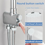 Shower Riser Rail Kit 10" Round Rainfall Head