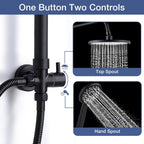 Shower Riser Rail Kit Rainfall for Bathroom Chrome