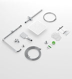 Shower Riser Rail Kit Square Overhead