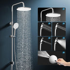 Shower Riser Rail Kit with 10" Rainfall Head
