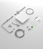 Shower Riser Rail Kit with 25 X Cm