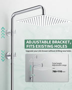 Shower Riser Rail Kit with 25 X Cm
