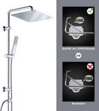 Shower Riser Rail with Height Adjustable 304 Sus