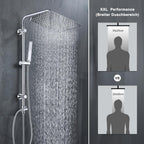 Shower Riser Rail with Height Adjustable 304 Sus
