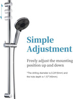 Shower Slide Bar with 6 Modes Head Set