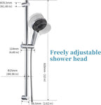 Shower Slide Bar with 6 Modes Head Set