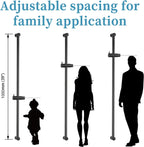 Shower Slide Bar with 6 Modes Head Set