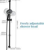 Shower Slide Bar with 6 Modes Head Set