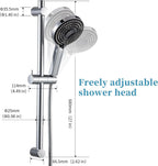 Shower Slide Bar with 6 Modes Head Set