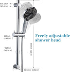 Shower Slide Bar with 6 Modes Head Set