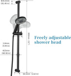 Shower Slide Bar with 6 Modes Head Set