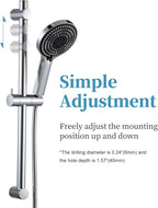 Shower Slide Bar with 6 Modes Head Set